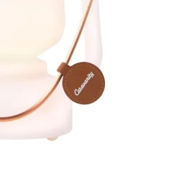 Tischleuchte weiß Flammeneffekt 22 cm - Storm Mini