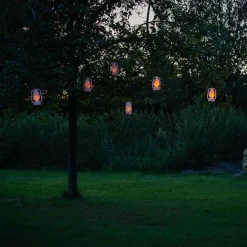 Tischleuchte weiß Flammeneffekt 22 cm - Storm Mini