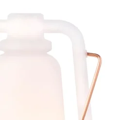 Tischleuchte weiß Flammeneffekt 22 cm - Storm Mini