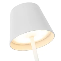 Tischleuchte weiß inkl. dimmbarer und wiederaufladbarer LED IP54 - Murdock