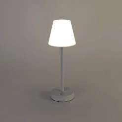 Tischleuchte weiß inkl. LED wiederaufladbar mit Touchdimmer - Renata