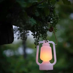 Tischleuchte wiederaufladbar 22 cm IP44 weiß - Storm Mini