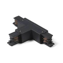 T-Verbinder für 3-Phasen Schiene schwarz oben links - 3-phasig