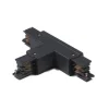 T-Verbinder für 3-Phasenschiene schwarz rechts unten - 3-phasig