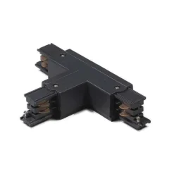 T-Verbinder für 3-Phasenschiene schwarz rechts unten - 3-phasig