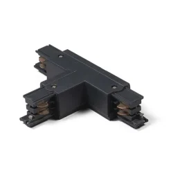 T-Verbinder für 3-Phasenschiene schwarz rechts oben - 3-phasig