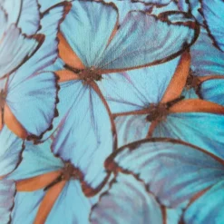 Velour Lampenschirm Schmetterling Design 20/20/20 goldene Innenseite