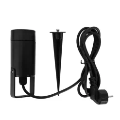 Verstellbarer schwarzer Spike-Strahler IP65 - Solo Eco