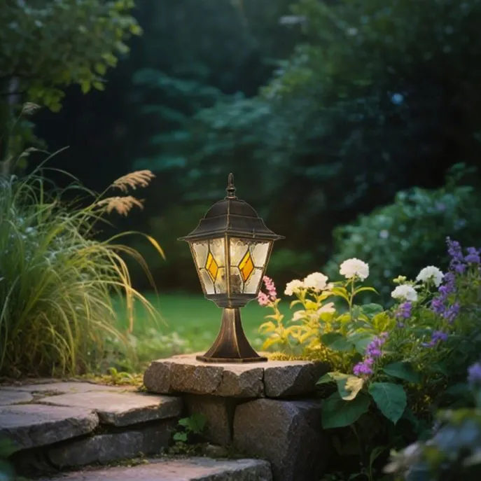 Vintage Außenlaterne Antikgold 45 cm - Antigua