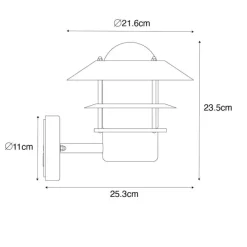 Vintage Außenwandleuchte Antikgold IP44 - Prato