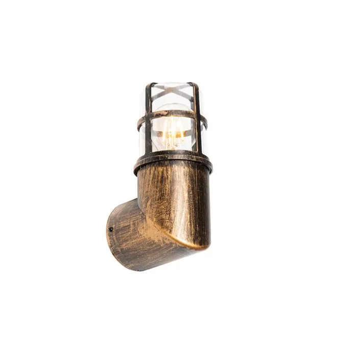 Vintage Außenwandleuchte Messing IP54 20,8 cm - Kiki