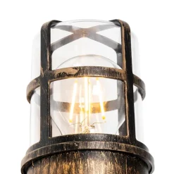 Vintage Außenwandleuchte Messing IP54 20,8 cm - Kiki