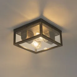 Vintage Deckenleuchte Antikgold IP44 2-flammig - Charlois