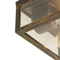 Vintage Deckenleuchte Antikgold IP44 2-flammig - Charlois