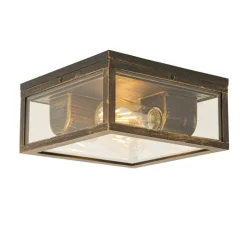 Vintage Deckenleuchte Antikgold IP44 2-flammig - Charlois