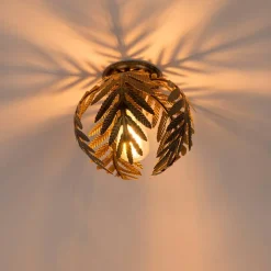 Vintage Deckenleuchte Gold 24 cm - Botanica