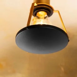 Vintage Deckenleuchte schwarz mit Gold 60 cm - Emilienne Novo