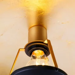 Vintage Deckenleuchte schwarz mit Gold 60 cm - Emilienne Novo