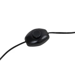 Vintage goldene Stehlampe mit grünem Samtschirm - Botanica