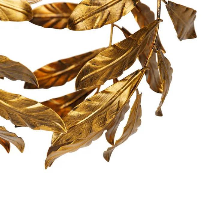 Vintage Hängelampe Antik Gold 40 cm - Linde