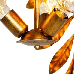 Vintage Hängelampe Antik Gold 60 cm - Linde