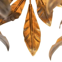 Vintage Hängelampe Antik Gold rund 3-flammig - Linde