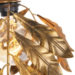 Vintage Hängelampe Antik Gold rund 3-flammig - Linde