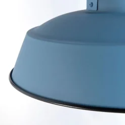 Vintage Hängelampe Blau Rund 43cm - Living