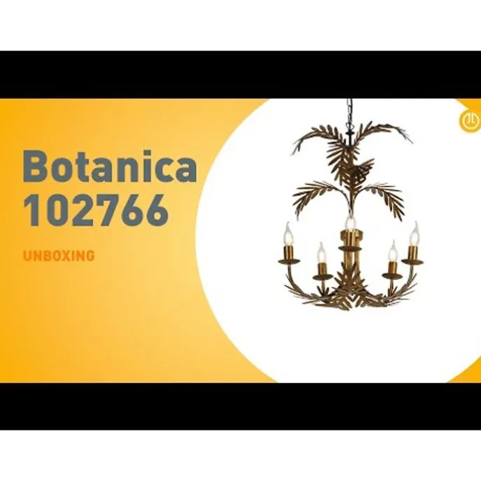 Vintage Kronleuchter Gold 5-Licht - Botanica