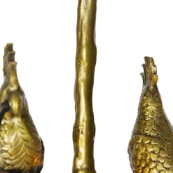 Vintage Messing Deckenlampe 2-flammig - Papegoje