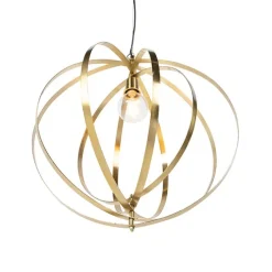 Vintage Messing Drehbare Hängelampe - Rings