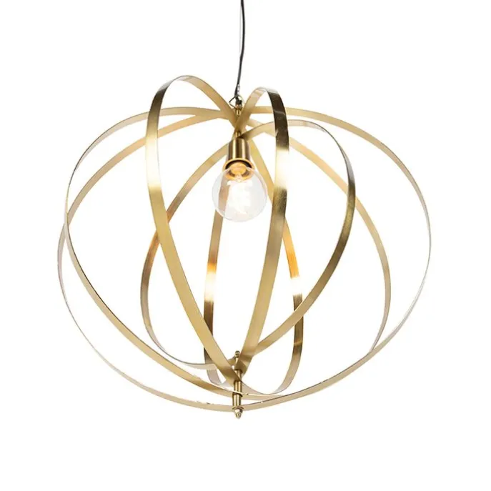 Vintage Messing Drehbare Hängelampe - Rings