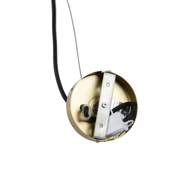 Vintage Messing Drehbare Hängelampe - Rings