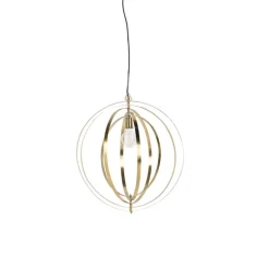 Vintage Messing Drehbare Hängelampe - Rings