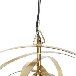 Vintage Messing Drehbare Hängelampe - Rings