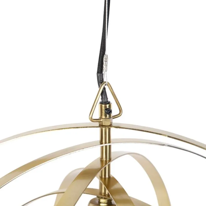 Vintage Messing Drehbare Hängelampe - Rings