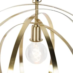 Vintage Messing Drehbare Hängelampe - Rings