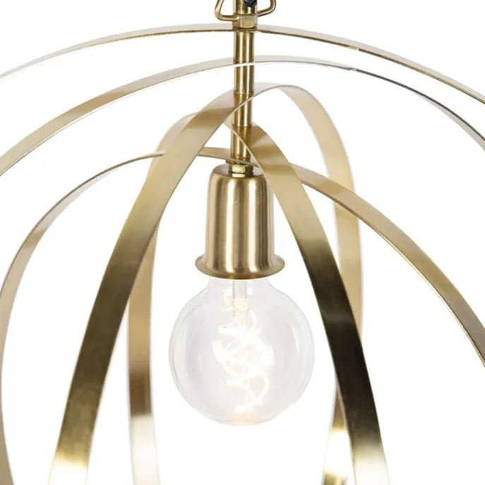 Vintage Messing Drehbare Hängelampe - Rings