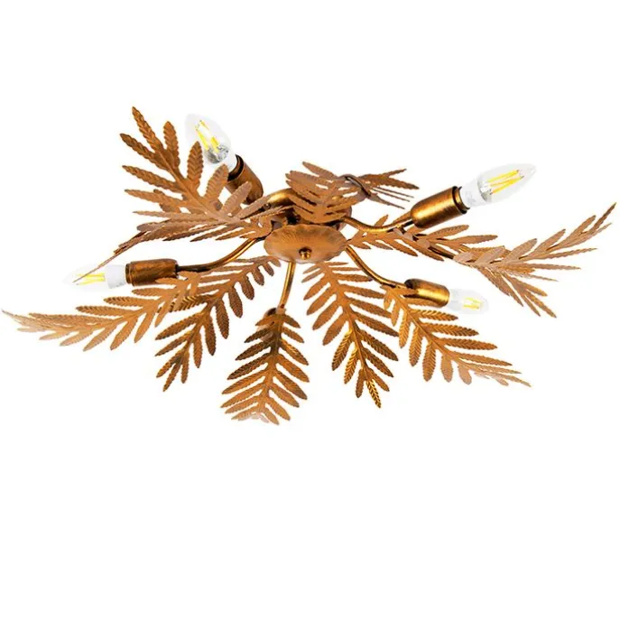 Vintage Smart Deckenleuchte Gold 70 cm inkl. 5 WiFi B35 - Botanica