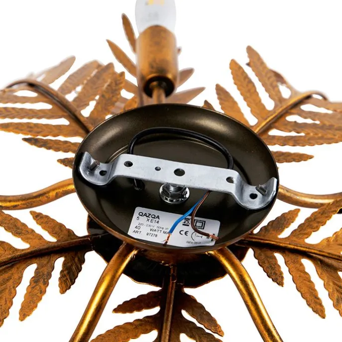 Vintage Smart Deckenleuchte Gold 70 cm inkl. 5 WiFi B35 - Botanica