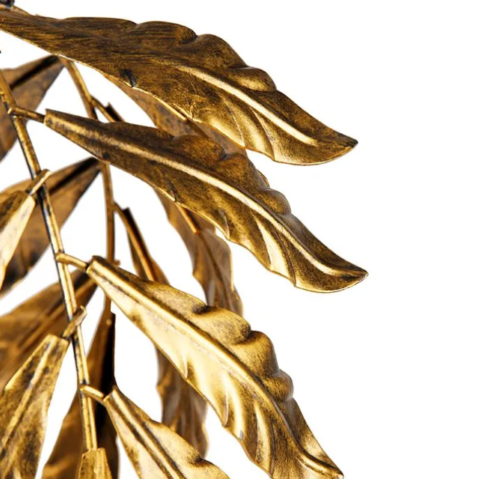 Vintage Stehlampe Antik Gold 32 cm ohne Schirm - Linde