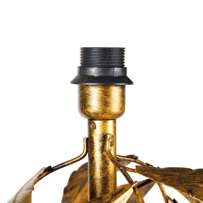 Vintage Stehlampe Antik Gold 32 cm ohne Schirm - Linde