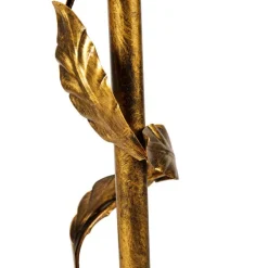 Vintage Stehlampe Antik Gold 29 cm ohne Schirm - Linde