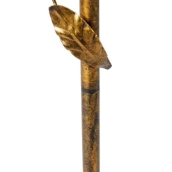 Vintage Stehlampe Antik Gold 29 cm ohne Schirm - Linde