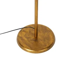 Vintage Stehlampe Antik Gold 3-flammig groß - Botanica