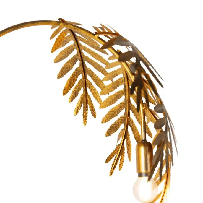 Vintage Stehlampe Antik Gold 3-flammig groß - Botanica