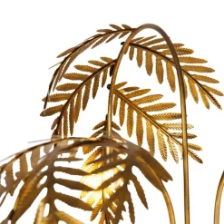 Vintage Stehlampe Antik Gold 3-flammig groß - Botanica