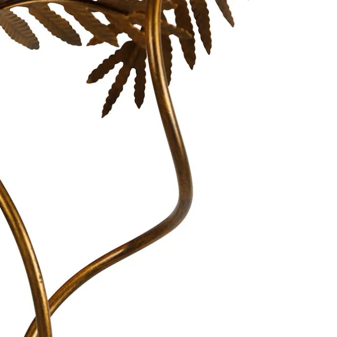 Vintage Stehlampe Gold 2-Licht - Botanica