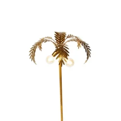 Vintage Stehleuchte gold 2-flammig - Botanica