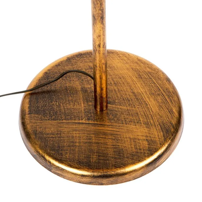 Vintage Stehleuchte gold 2-flammig - Botanica